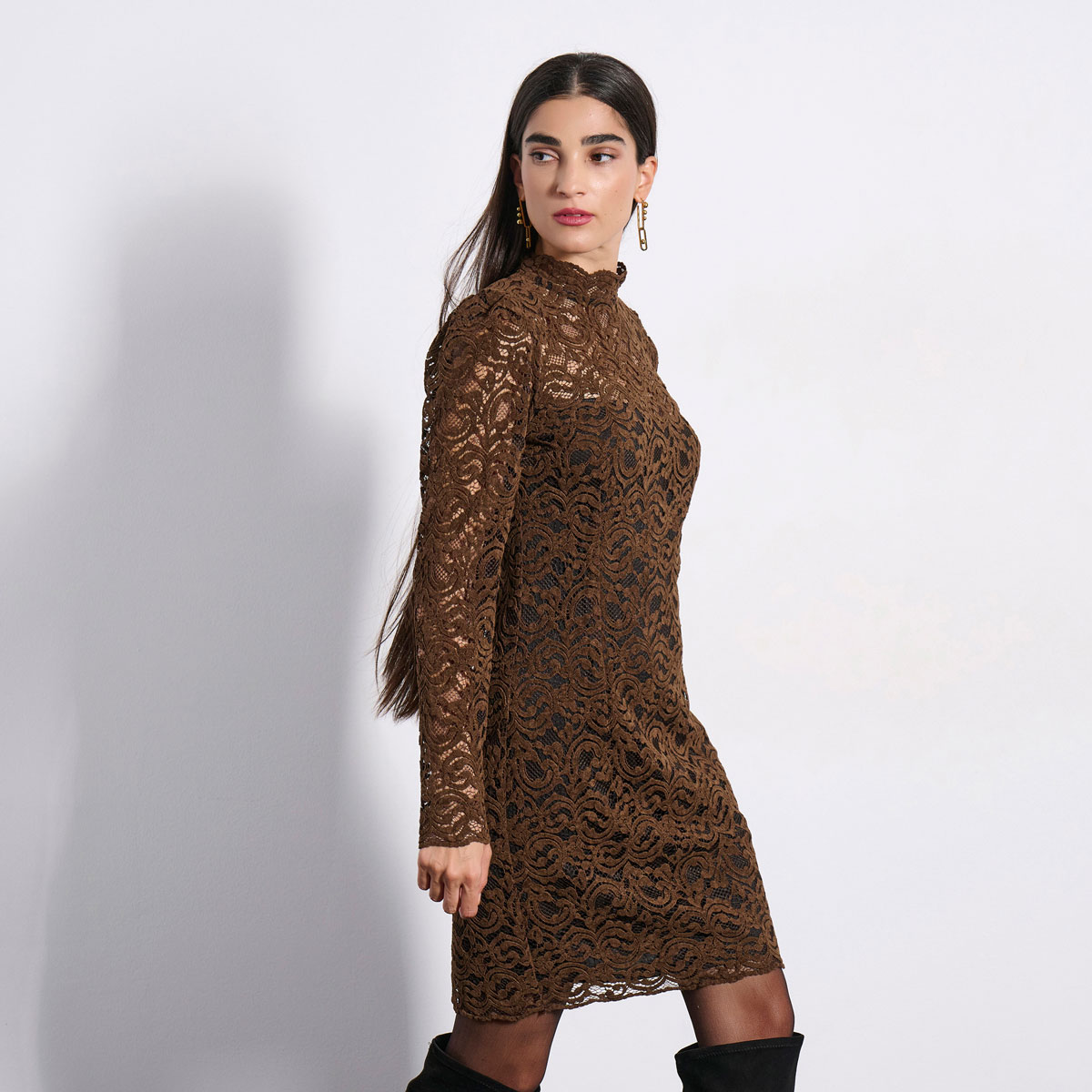 MINI DRESS 3225931 BROWN