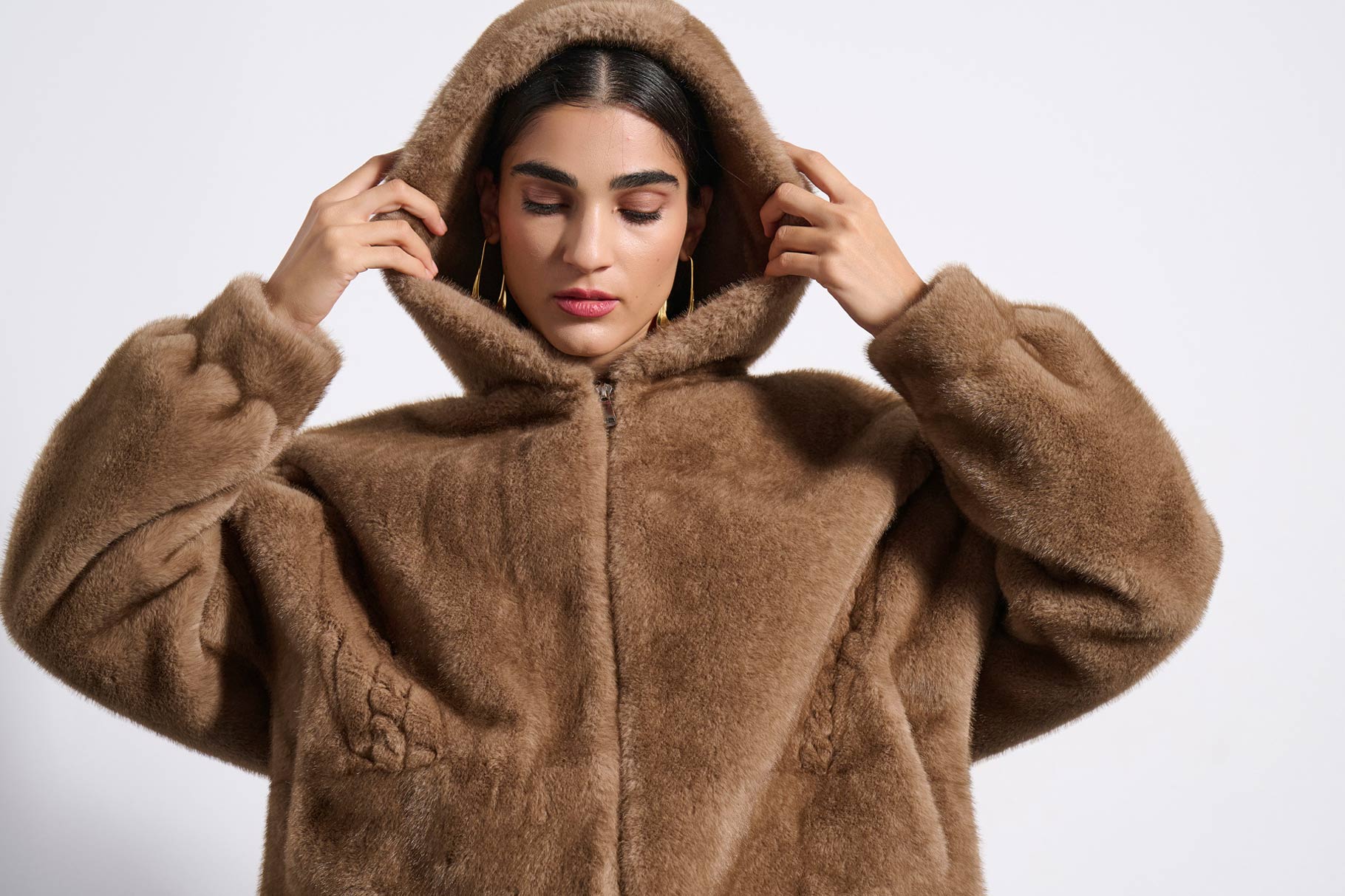 FAUX FUR 2225502 CHOCOLATE