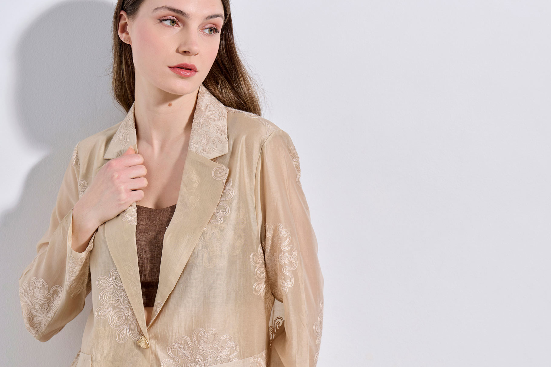 SET PANTALON WITH BLAZER 2126203 BEIGE