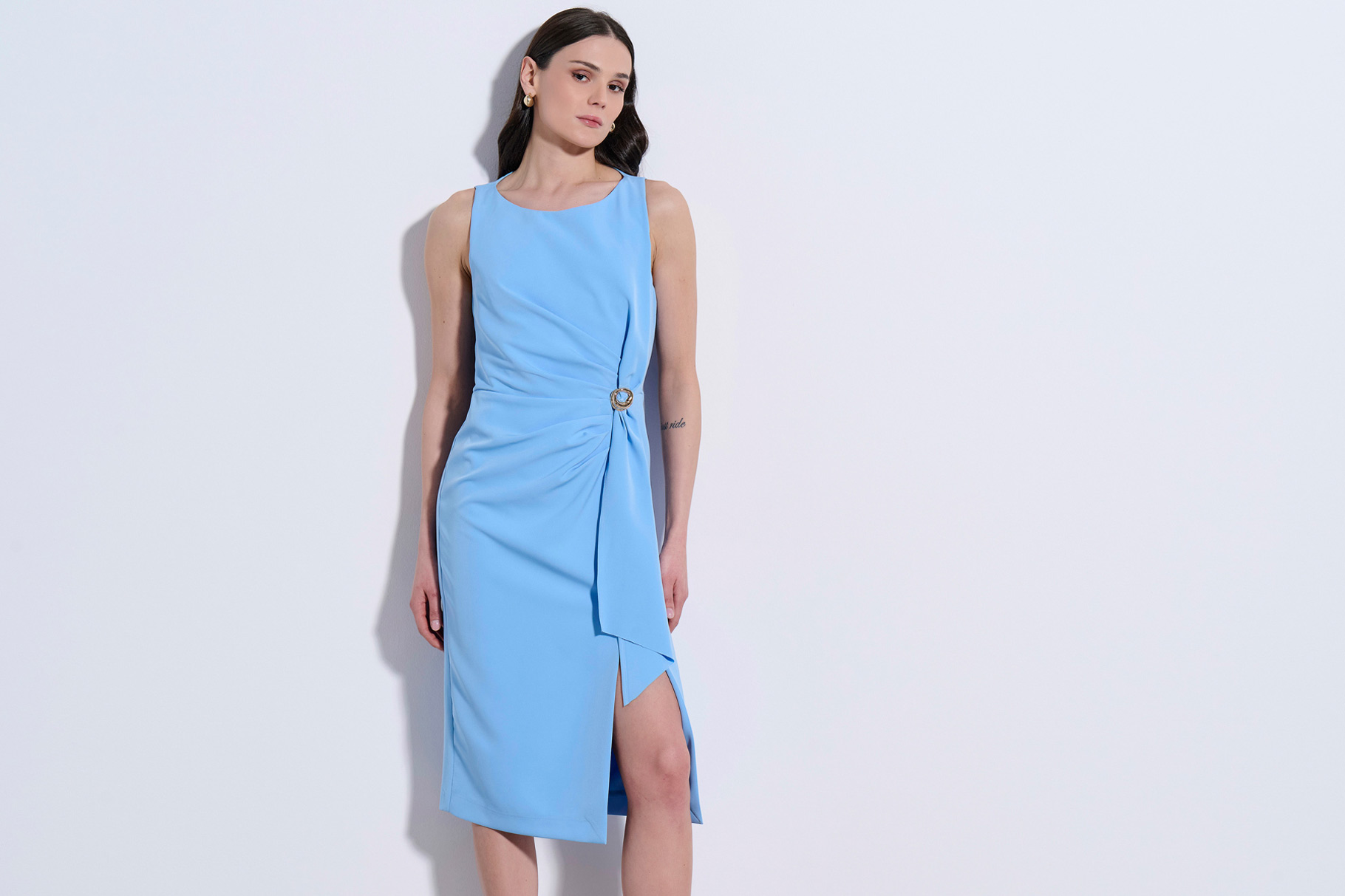MIDI DRESS 3126924 SKY BLUE