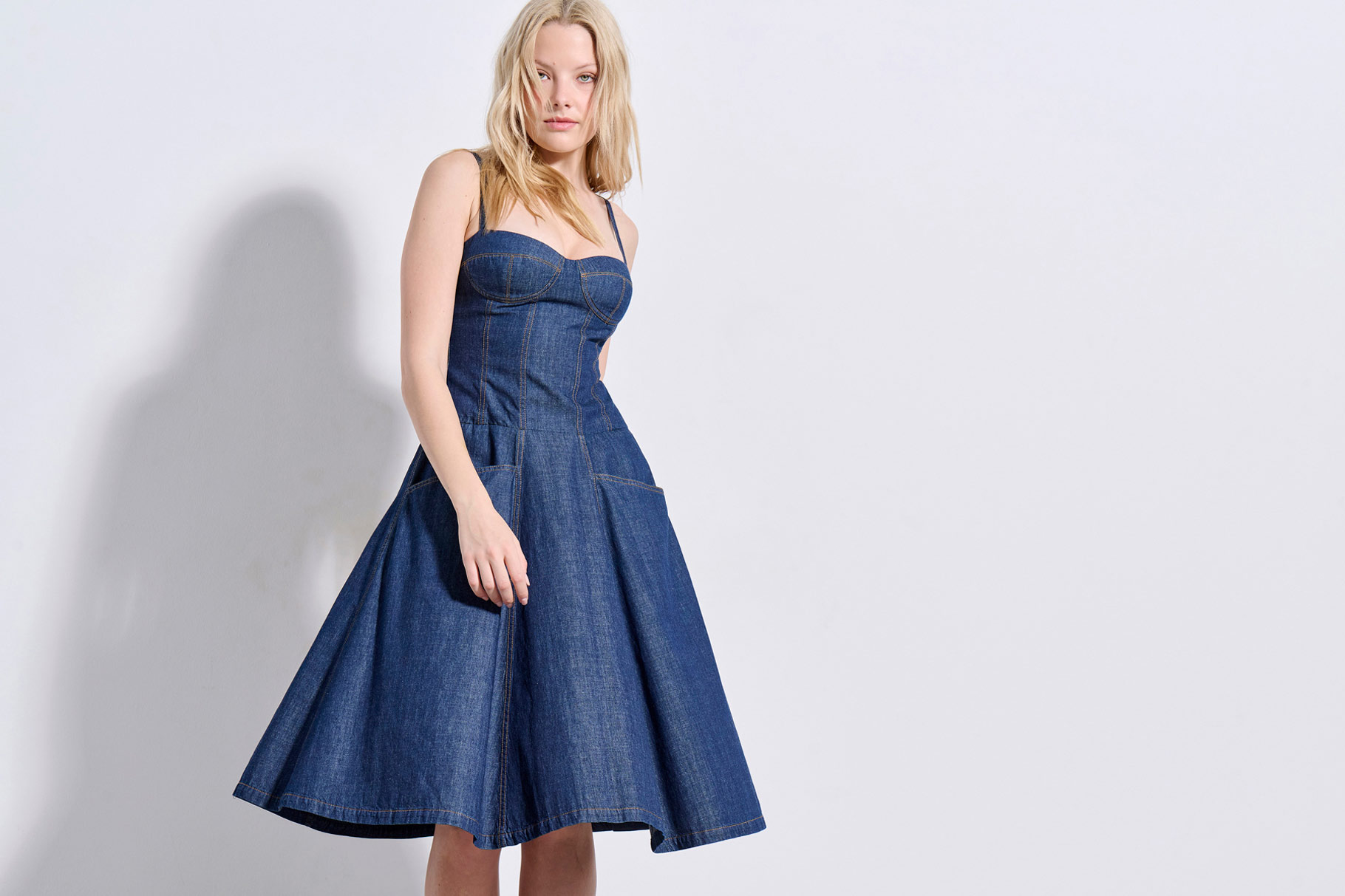 MIDI JEAN DRESS